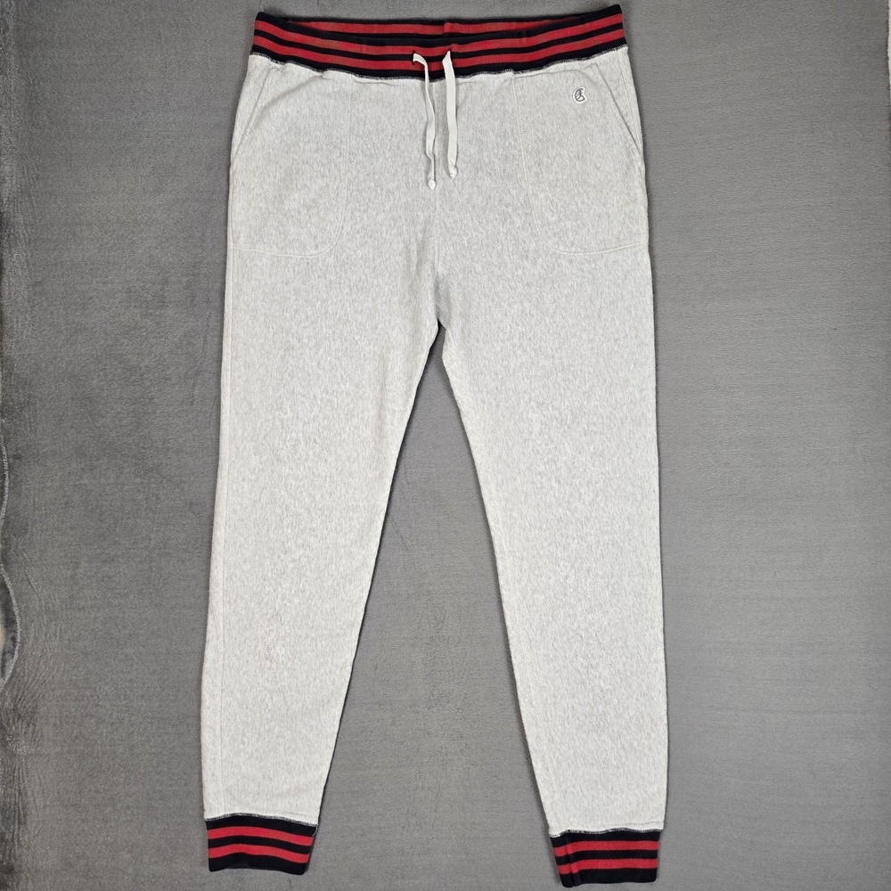 Champion Todd Snyder Joggers Mens 2XL Gray French Terry Fleece Striped Sweatpant